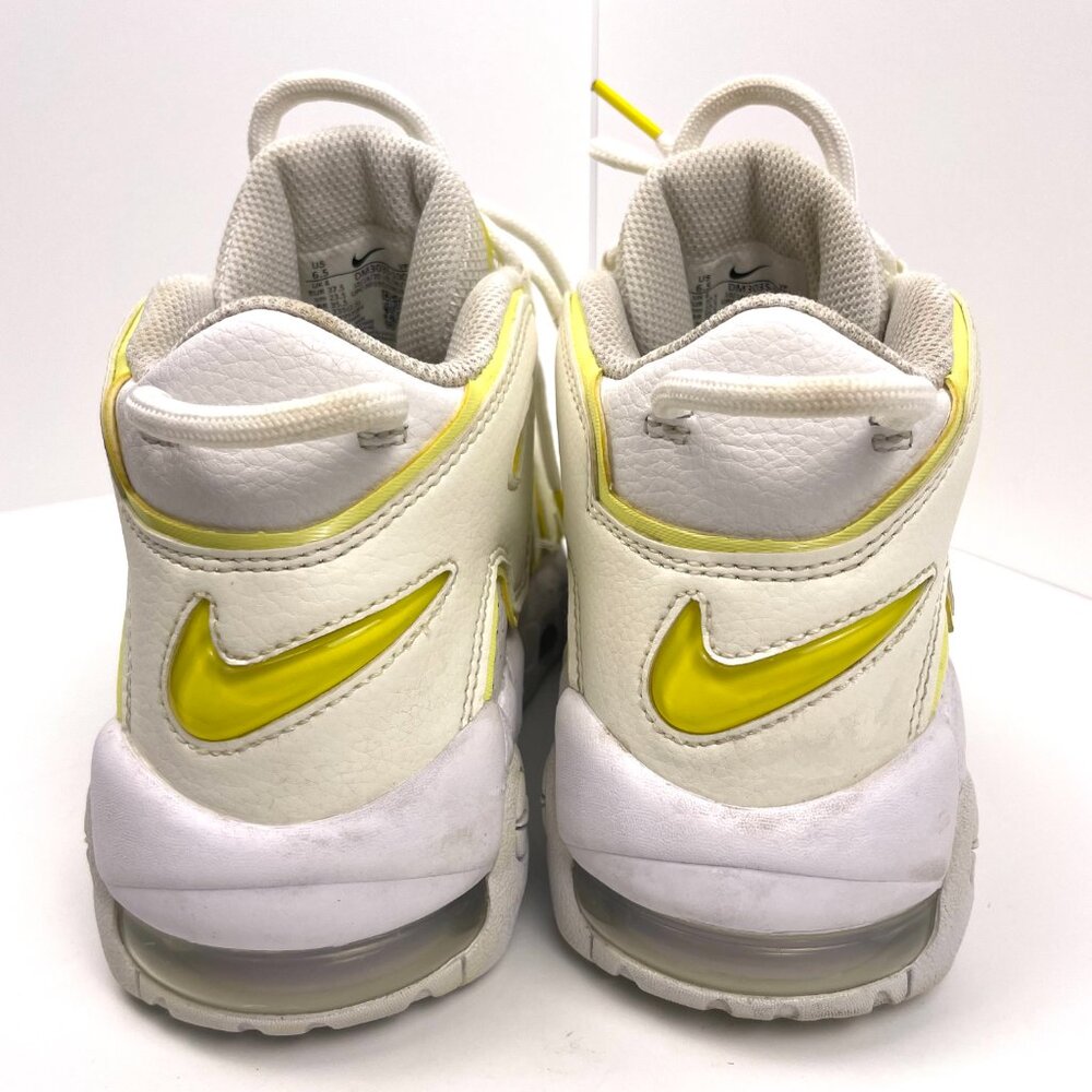 Nike Air Womens More Uptempo Light Citron Size 6.5 - Picture 9 of 13